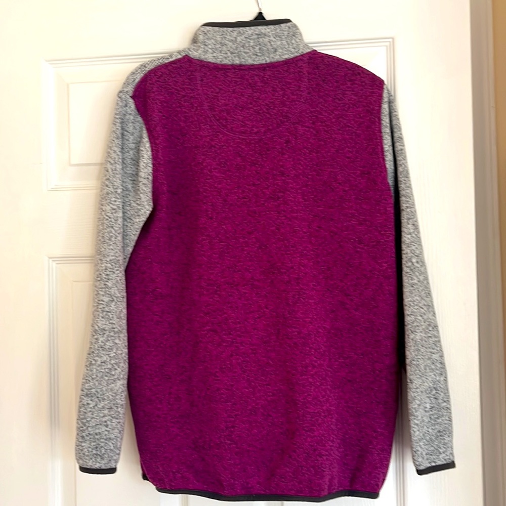 Kids' L.L.Bean Sweater Fleece Pullover, Colorblock - Picture 2 of 3